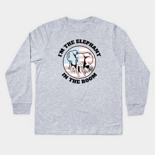 I'm the Elephant in the Room Conservative Republican Kids Long Sleeve T-Shirt